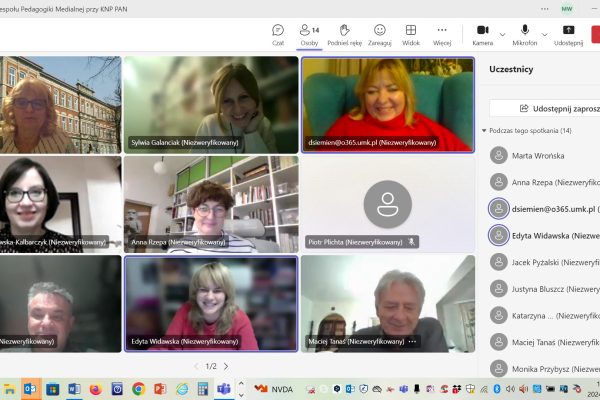 Spotkanie Zespołu Pedagogiki Medialnej, 12 grudnia 2024 r.